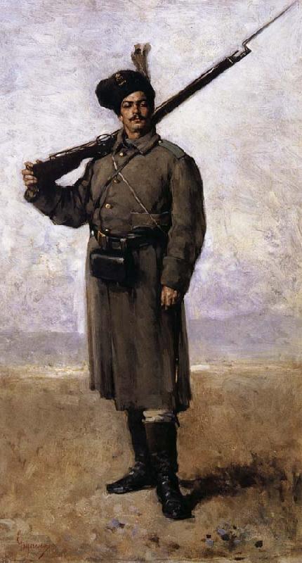 Nicolae Grigorescu The Sentry oil painting image